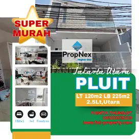 Dijual rumah bgs di Pluit,JakUt LT120m2 LB225m2,Utr,3BR+1