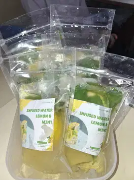 infused water lemon dan mint