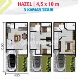 Dijual Rumah Cluster Arcadia Uk 4,5x10 Type Hazel 3 Lantai