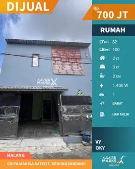 Dijual Rumah Cocok Untuk Usaha di Griya Manisa Kedungkandang Malang
