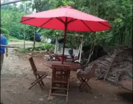 Meja cafe,meja payung,kursi lipat