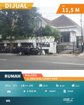 Dijual Rumah Klasik Luas di Area Oro Oro Dowo Klojen Malang