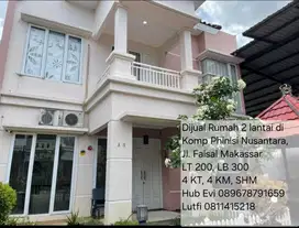 Dijual Rumah 2 lantai di Komp. Phinisi Nusantara Makassar