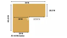DIJUAL TANAH JALAN SEI BERANTAS (JUNIADI)