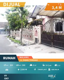 DijualRumah Siap Huni di Danau Tondano Sawojajar Malang