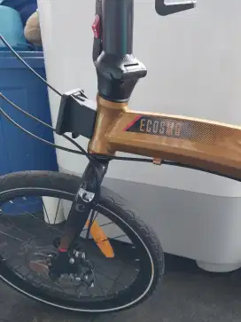 sepeda lipat double cakram