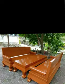 Meja tamu full Kayu jati