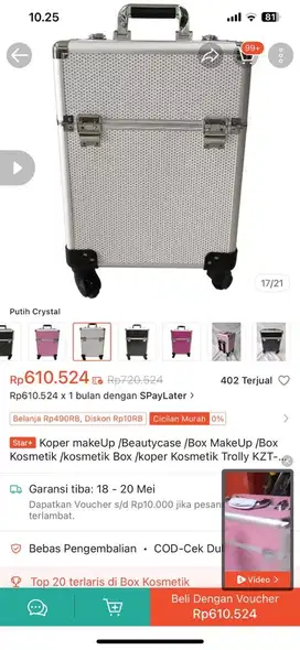 NEGO BERAPA AJA KOPER MAKE UP