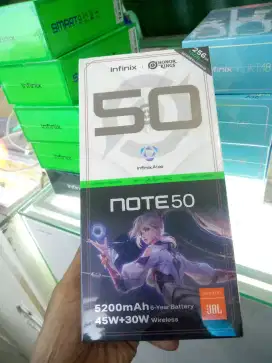 infinix note 50 8/258 new segel pabrik garansi resmi