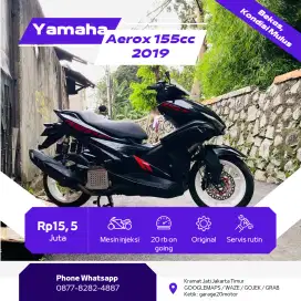 Yamaha aerox 155cc modif bluecore tahun 2019
