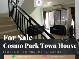 Dijual Apartement Cosmo Park 3 BR Furnished Bagus 2 Lantai