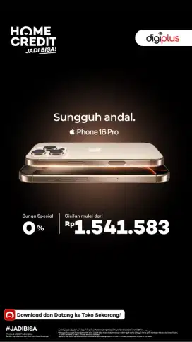 SEGAMPANG ITU PUNYA HP IPHONE 16 PRO PAKAI HOMECREDIT