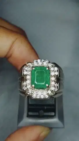 Zamrud Emerald Beryl Silver Chrome Rhodium
