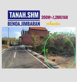 Jual Tanah SHM pinggir jalan Benoa Taman Giri Jimbaran Bali