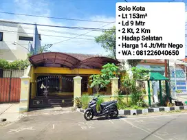 Jual Rumah Solo Kota, Dekat Pusat Bisnis, Dekat Perkantoran,Dekat Mall