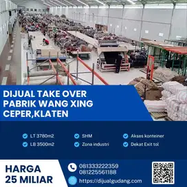 Investasi Emas! Gudang 3500m² di Klaten, SHM, Akses Truk & Tol