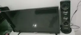LED tv Polytron tower plus spekernya kanan kiri masih analog bisa tt