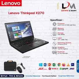 Lenovo Thinkpad X270 Intel Core i5-7200U RAM 8GB SSD 1TB 12.5 Win 10