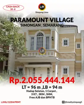 Rumah Baru di Paramount Village Semarang
