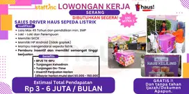 DICARI SALES DRIVER HAUS KELILING SERANG