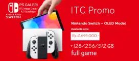 NINTENDO SWITCH OLED + 128/256/512GB Full Games ITC PROMO