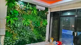 Taman vertikal garden artificial dekorasi rumah