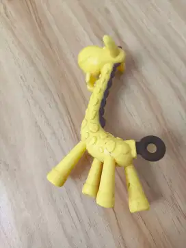 Boneka Karet Karakter Hewan Jerapah Warna Kuning