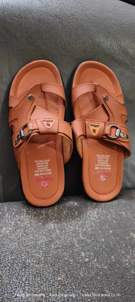 Sendal elboneo coklat ukuran 42