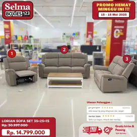 Sofa set selonjoran promo murah