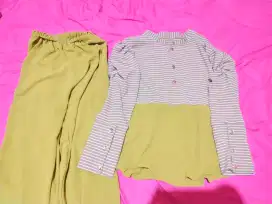 One set bahan krinkle n knit