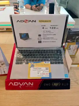 LAPTOP ADVAN N4020, RAM 4/128 COCOK BUAT PELAJAR