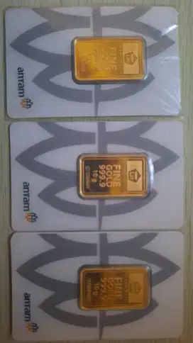 Emas logam mulia 10 gram