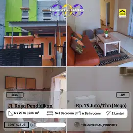 Disewakan Rumah 2LT Siap Huni Raya Pendidikan UNM Makassar Nego