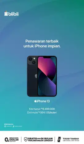 Iphone 13 128GB garansi resmi indonesia (GDN)