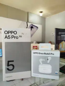 Oppo A5 Pro 5G 8+8/256,Free TWS Oppo Encobuds 3Pro, Baru Garansi resmi