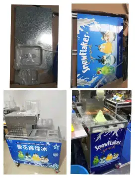Meja es krim aluminium meja dagang