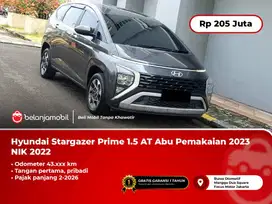 [ PAJAK PANJANG ] Hyundai Stargazer Prime 1.5 AT Abu 2022/2023