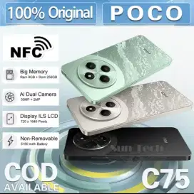 Poco C75 RAM 6/128 Baru Masih Segel