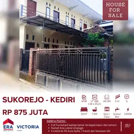 Dijual Rumah Kos 10 Kamar Furnished Di Sukorejo Kec Ngasem Kediri