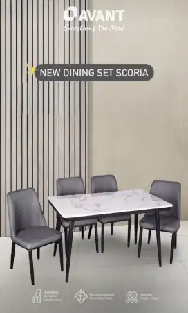 Meja makan premium marmer by avant