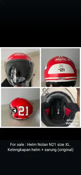 Jual helm nolan N21 size XL