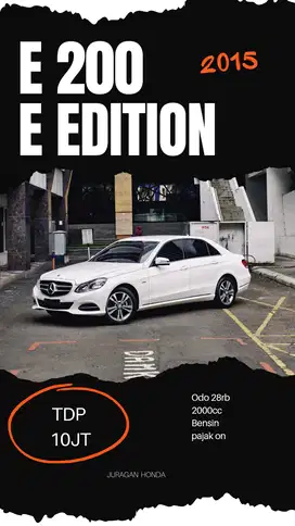 FAST SALE!! E200 2015 E EDITION RARE