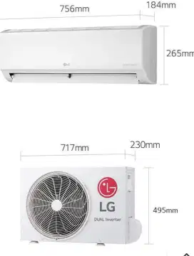 Jual AC LG 1 PK Dual Inverter