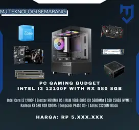 PC Rakitan Combo Intel Core i3 12100F With RX 580 8GB GDDR5