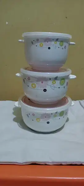 Mangkok Keramik 3 pcs