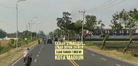 Tanah Berkelas LD 34 mtr, Sltn Exit TOL Dumpil MADIUN