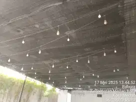 Kabel lampu gantung fitting cafe coffee shop bekas