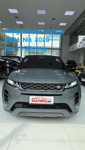 Range Rover evoque 2021 Nik20 Grey on  black siap pakai