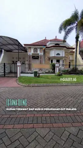 Rumah Terawat Siap Huni Perumahan Elit di Istana Dieng Malang