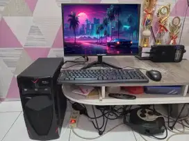 PC GAMING DESIGN + LCD + RAM 8 GB + HD 500 GB + GAMES FILM APP